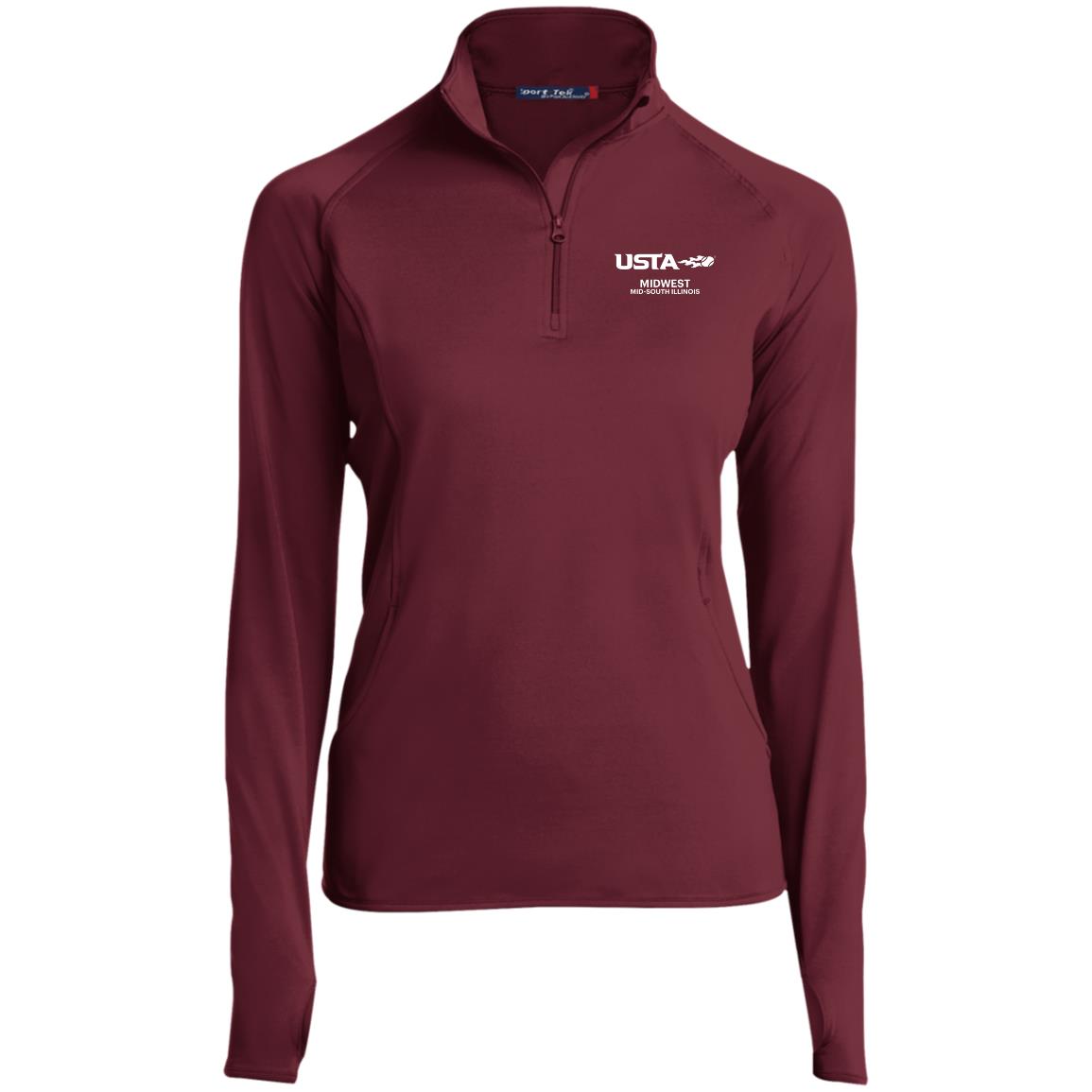 USTA Mid-South Ladies' 1/2 Zip Performance Pullover