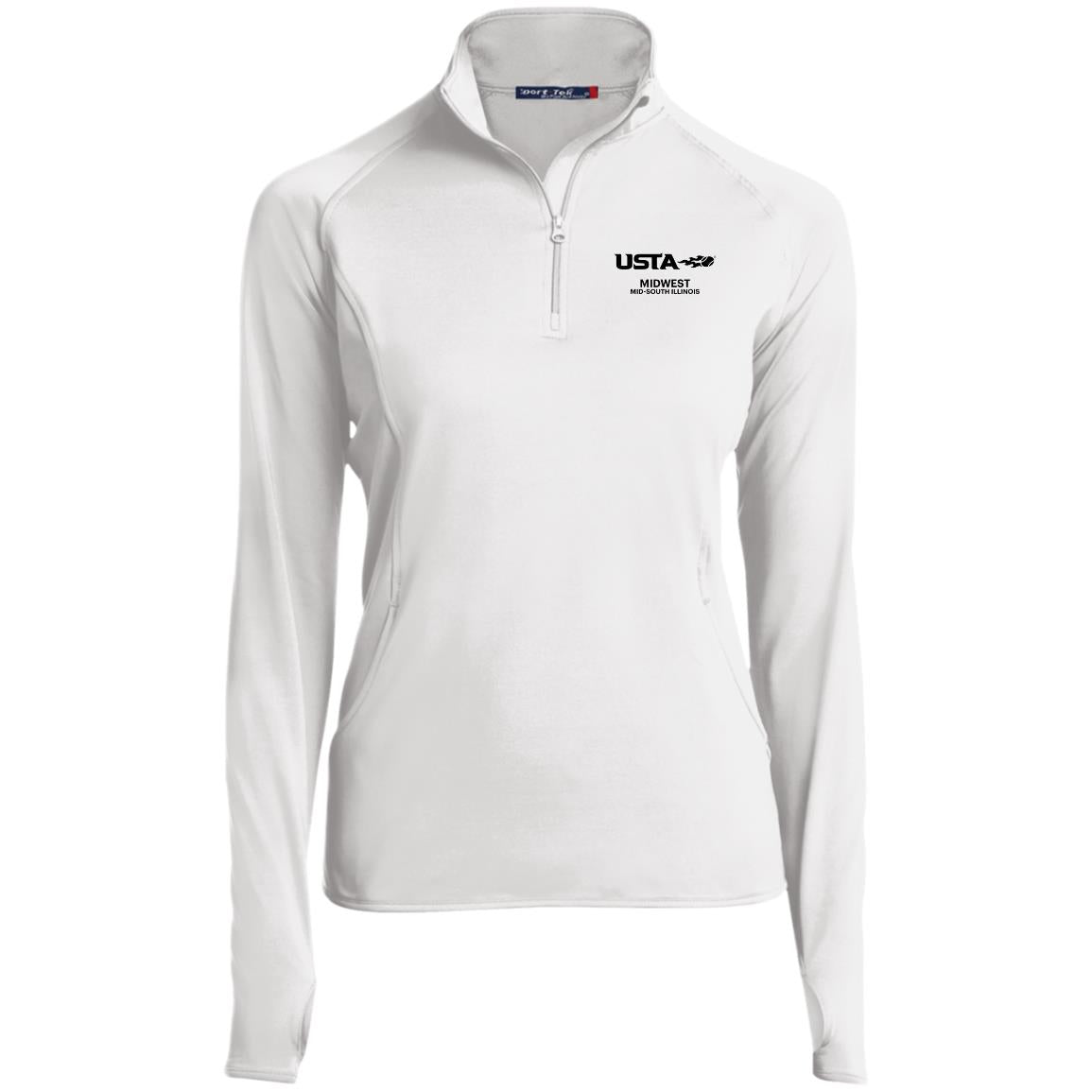 USTA Mid-South Ladies' 1/2 Zip Performance Pullover