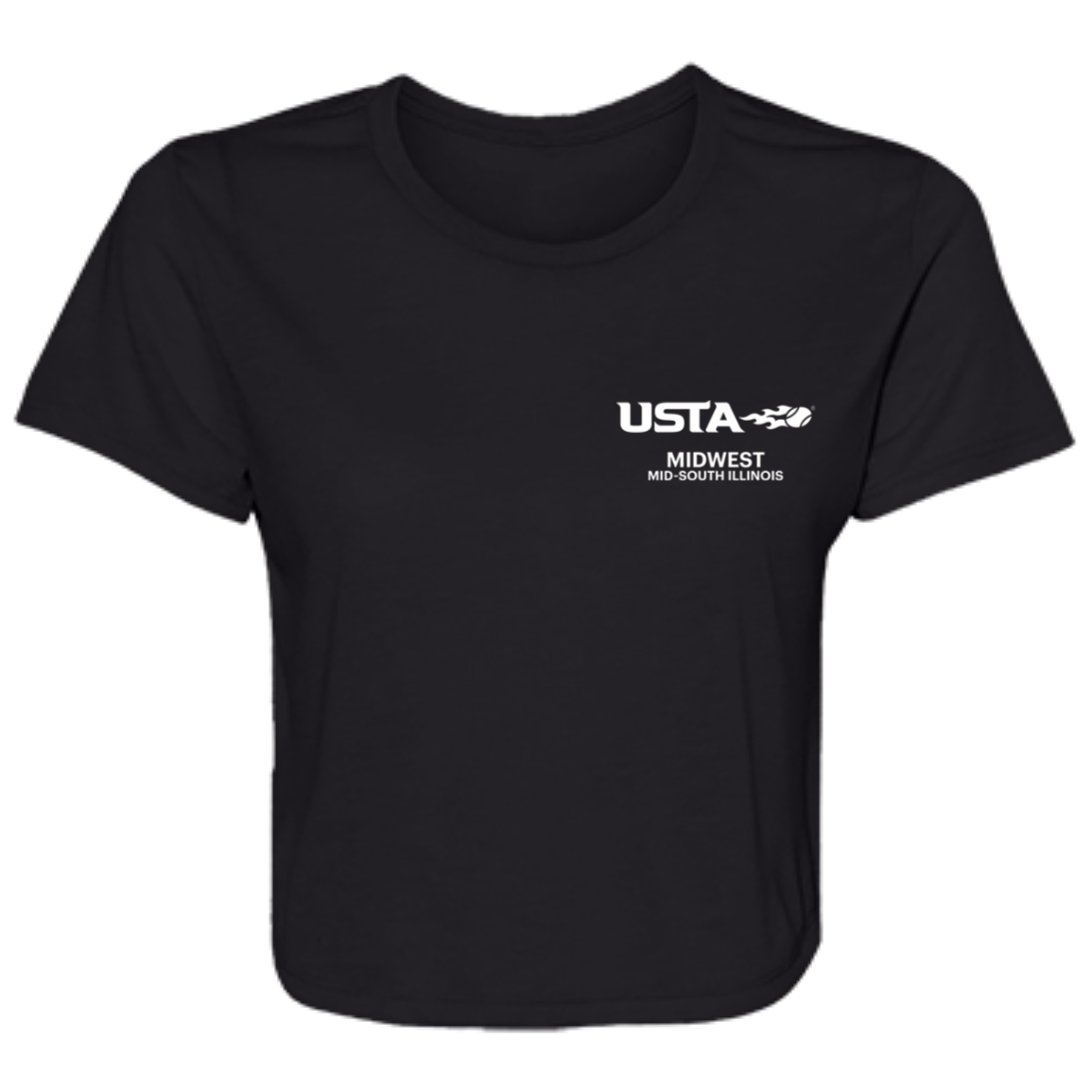 USTA Mid-South Ladies' Flowy Cropped Tee