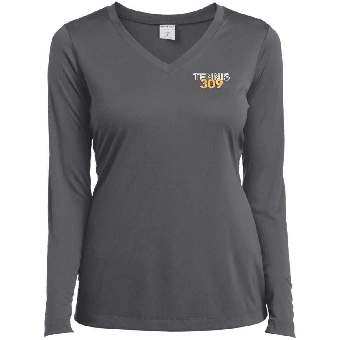 Tennis 309 Ladies’ Long Sleeve Performance V-Neck Tee