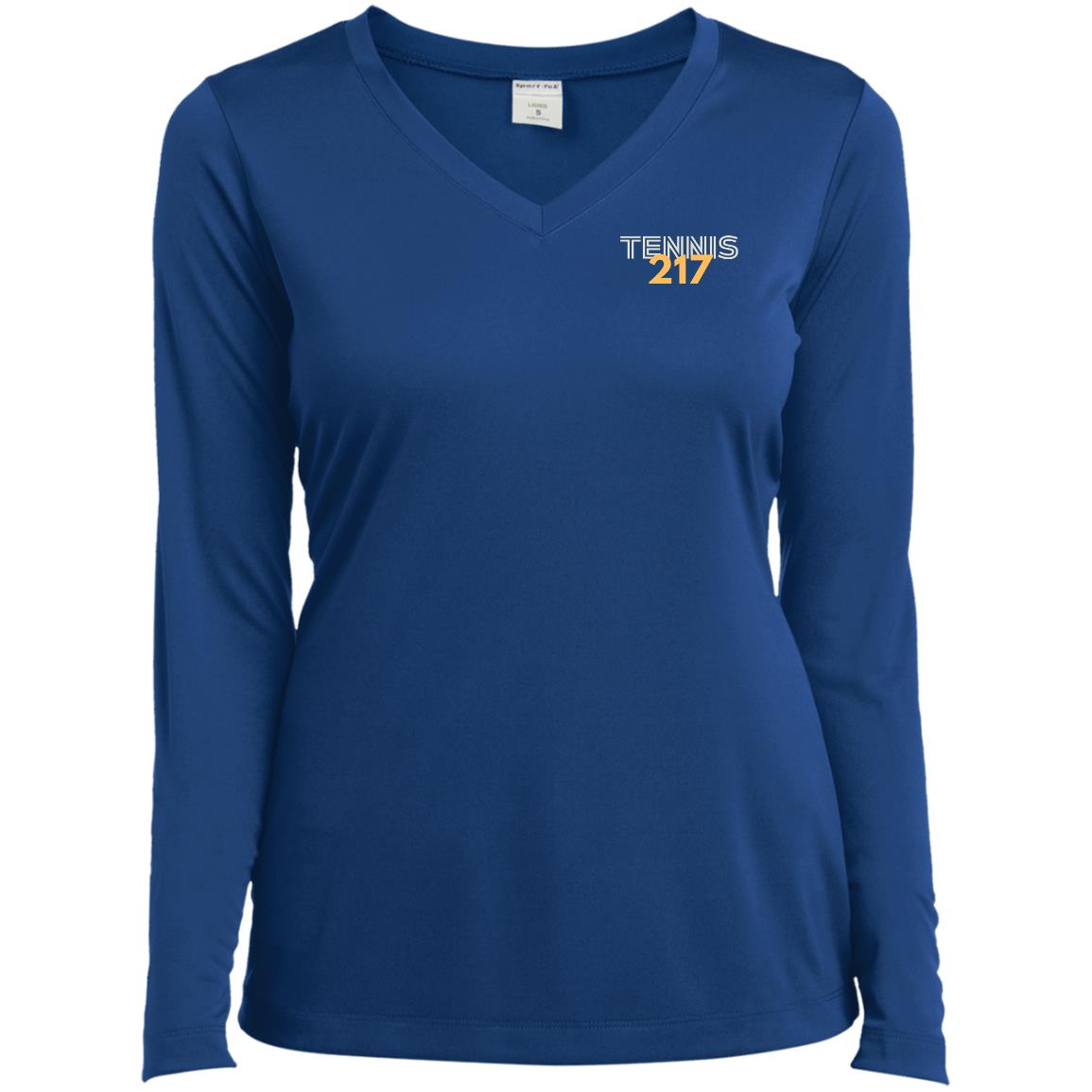 Tennis 217 Ladies’ Long Sleeve Performance V-Neck Tee