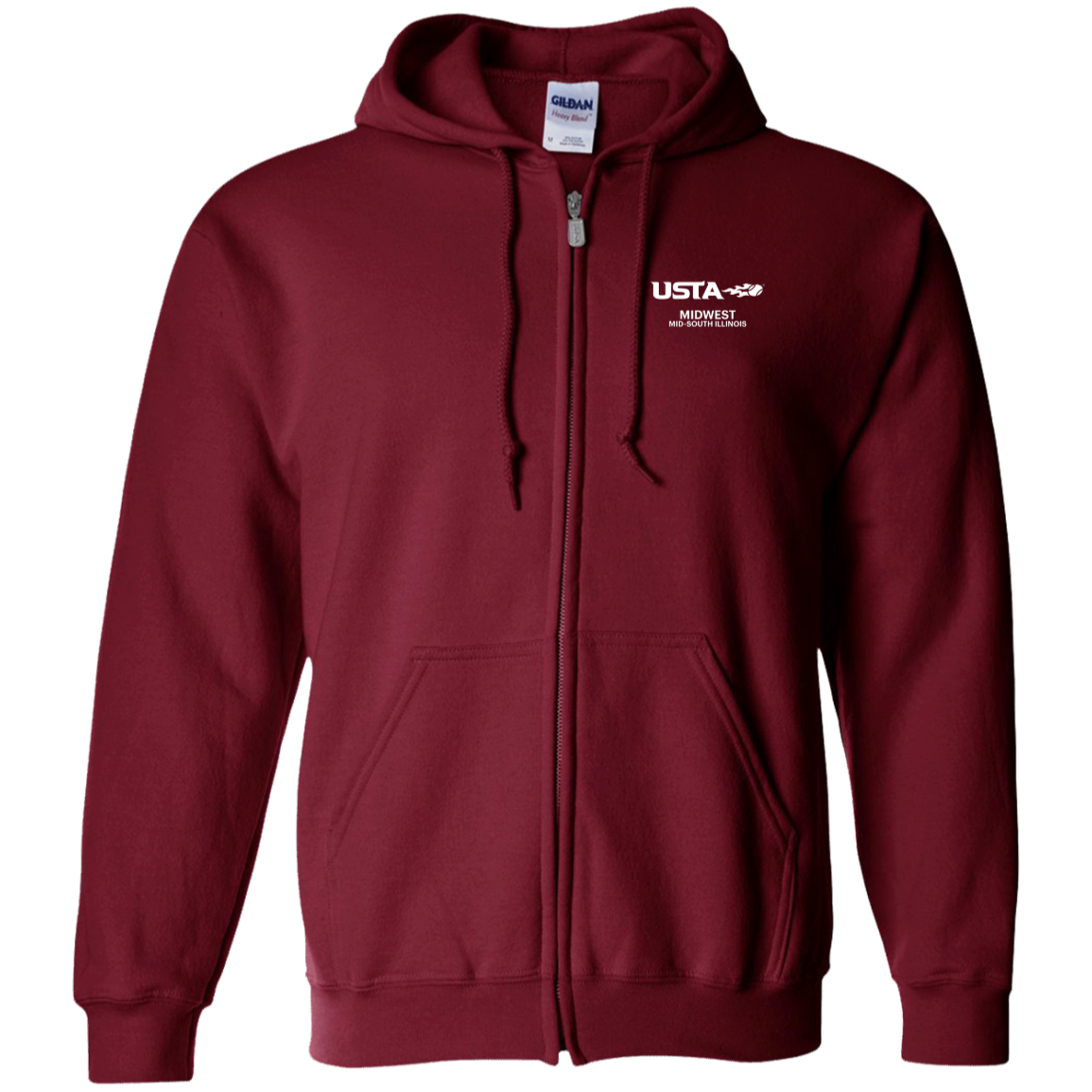 Midwest Illinois Tennis Zip Up Hoodie