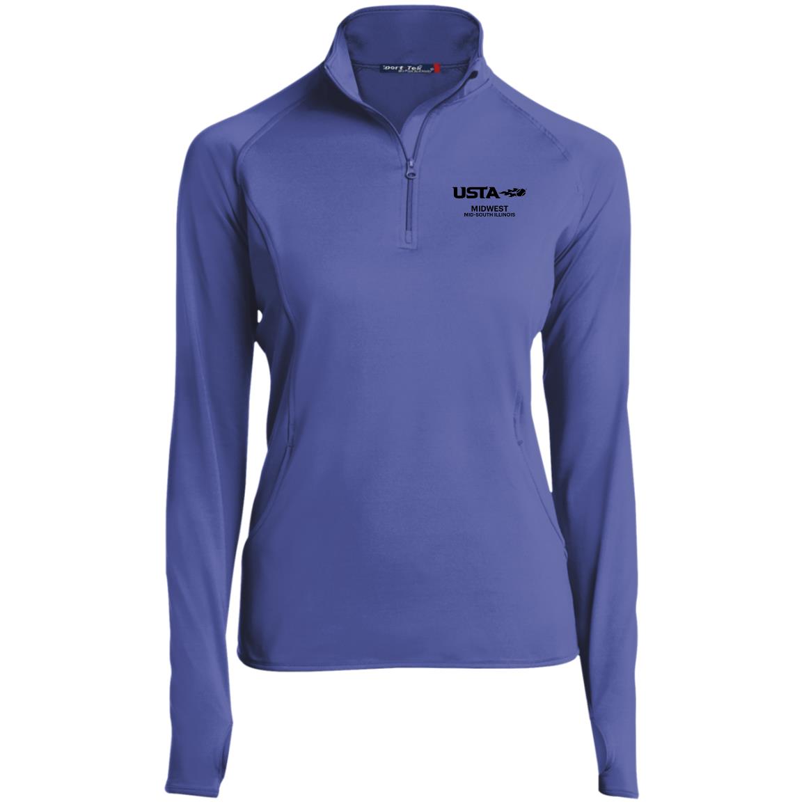 USTA Mid-South Ladies' 1/2 Zip Performance Pullover