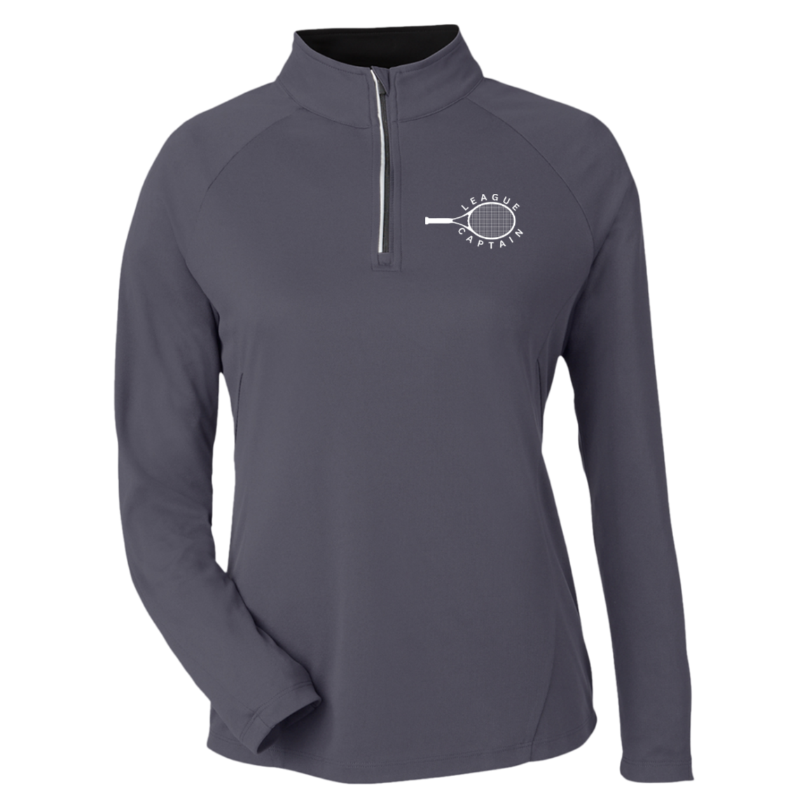 League Captain Double Logo Women's Performance Pique Quarter Zip