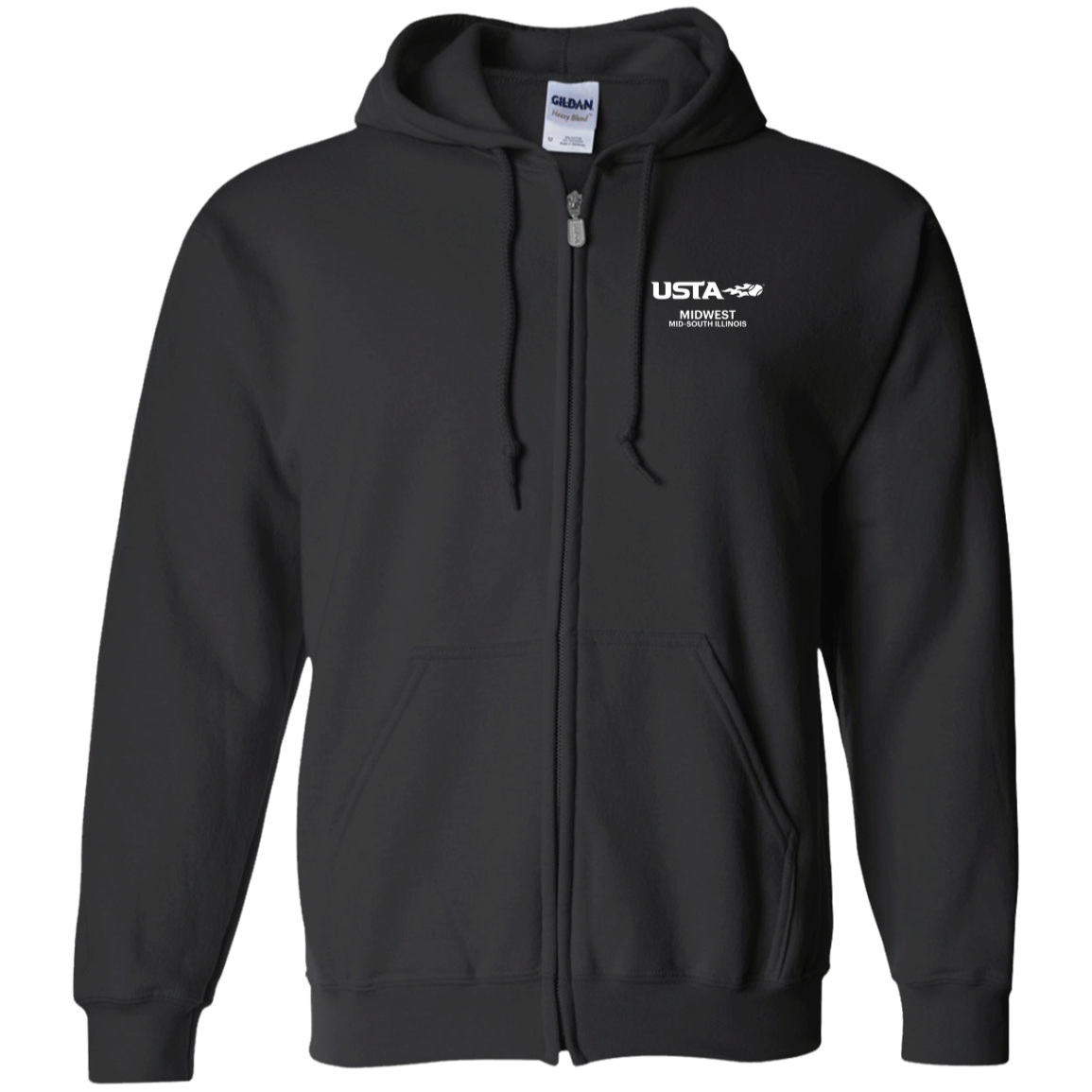 Midwest Illinois Tennis Zip Up Hoodie