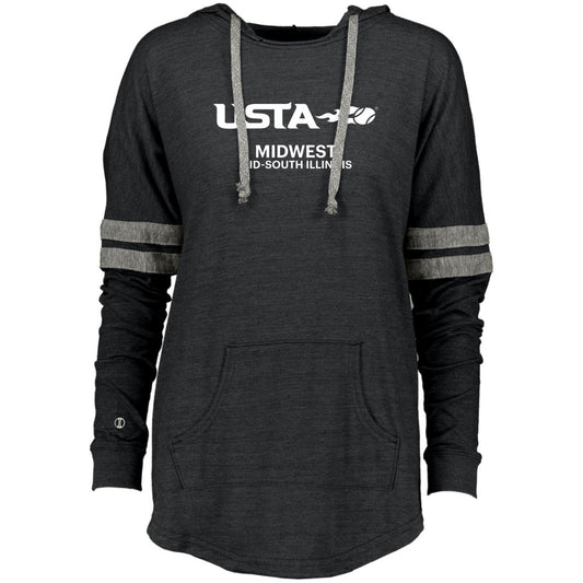 USTA Mid-South Ladies Hooded Low Key Pullover