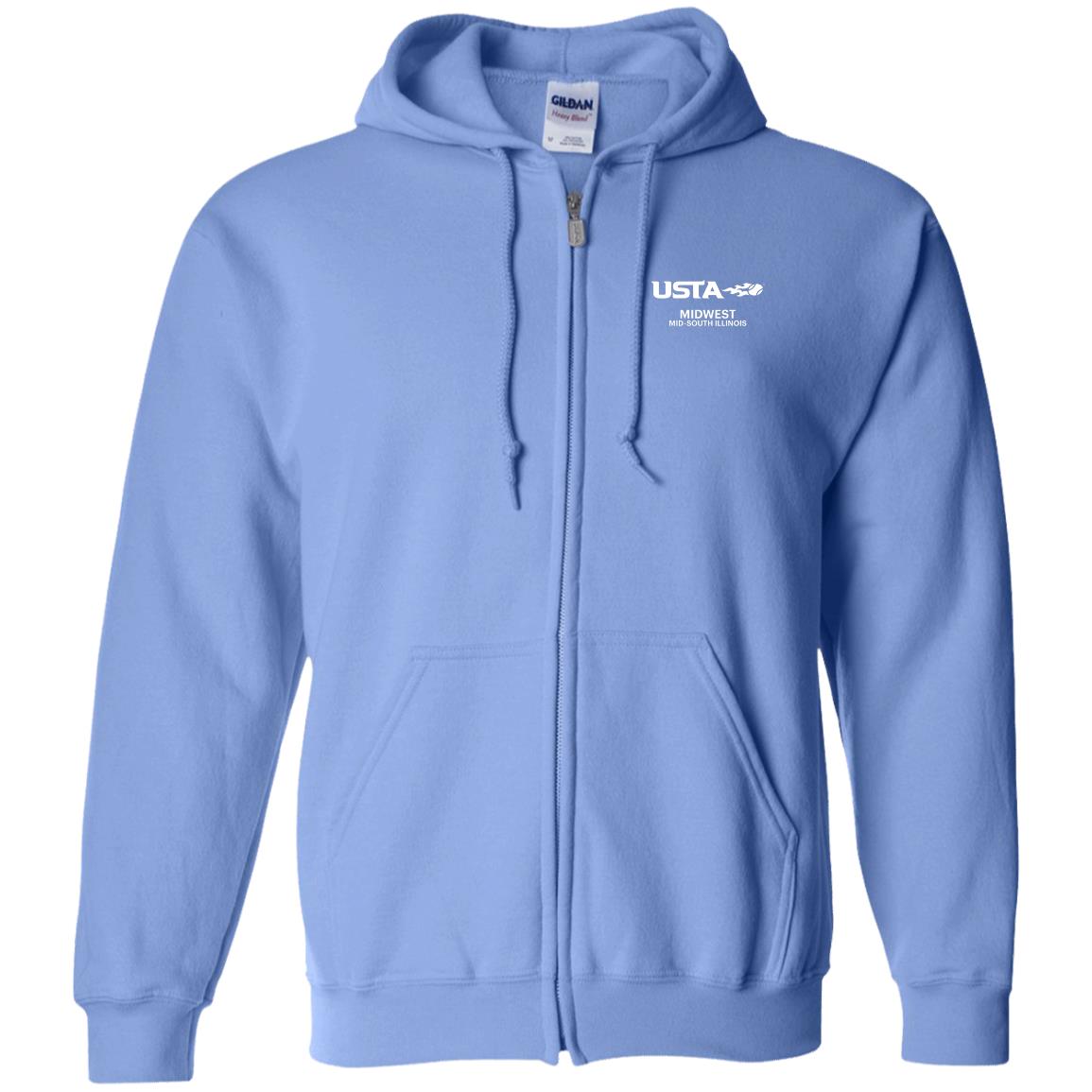 USTA Mid-South Zip Up Unisex Hooded Sweatshirt