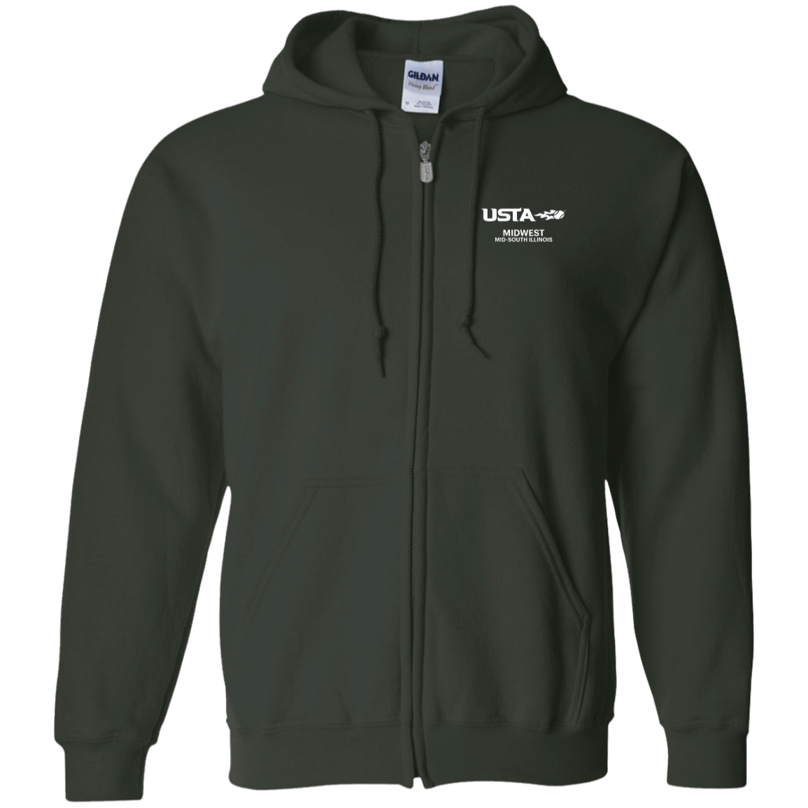 Midwest Illinois Tennis Zip Up Hoodie