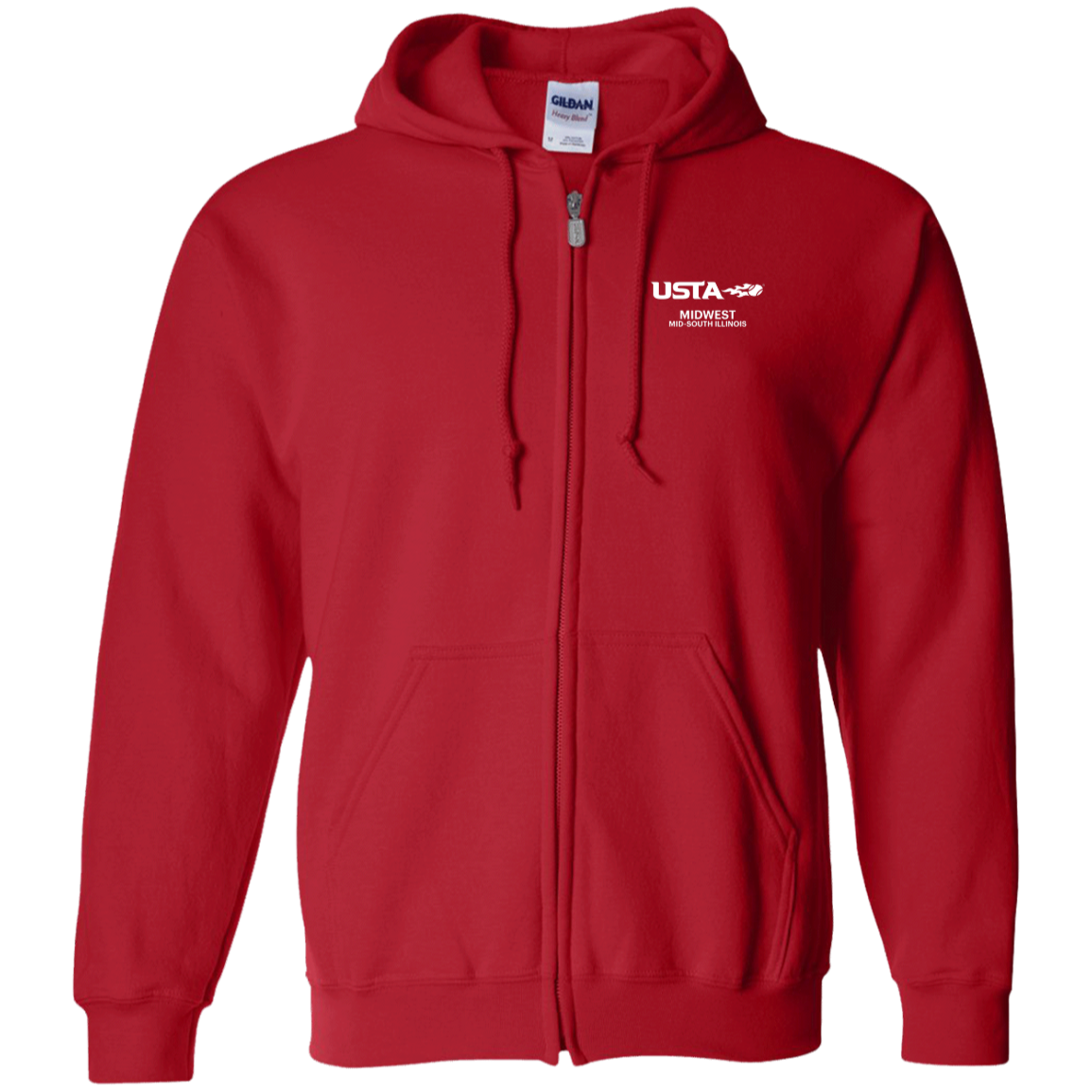 Midwest Illinois Tennis Zip Up Hoodie