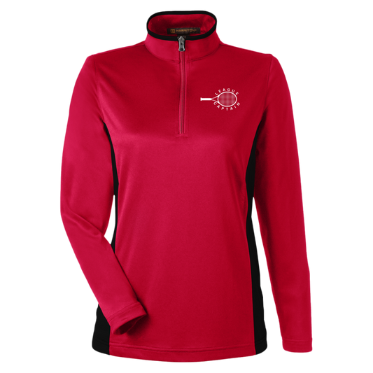 League Captain Double Logo Women's Quarter Zip