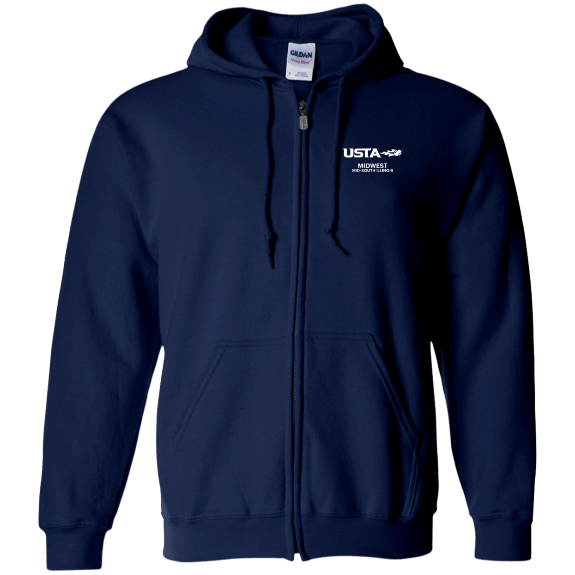 Midwest Illinois Tennis Zip Up Hoodie