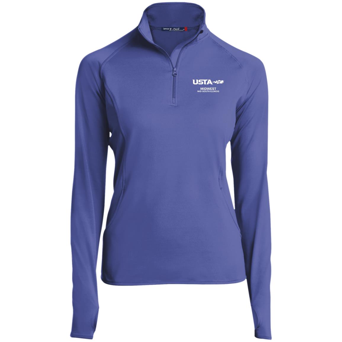 USTA Mid-South Ladies' 1/2 Zip Performance Pullover