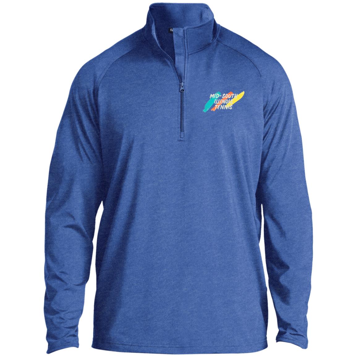 Mid-South Illinois Tennis Men's 1/2 Zip Raglan Performance Pullover