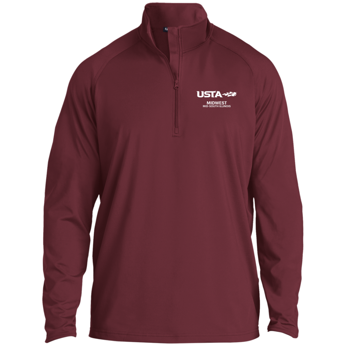 USTA Mid-South 1/2 Zip Raglan Performance Pullover