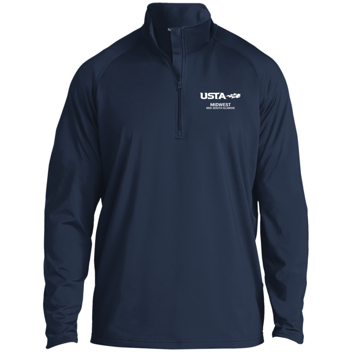 USTA Mid-South 1/2 Zip Raglan Performance Pullover