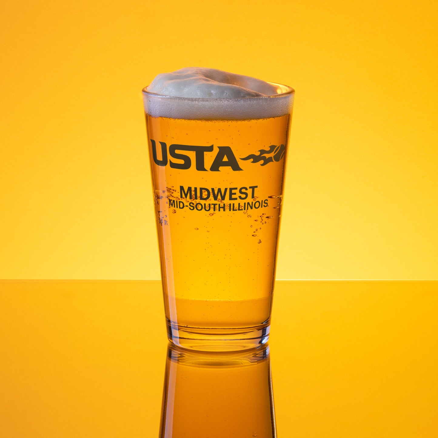 USTA Mid-South Tennis Shaker pint glass