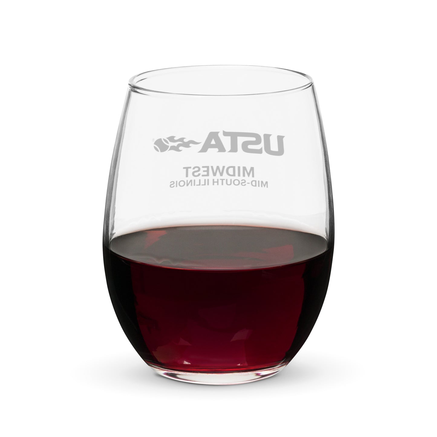 USTA Mid-South Tennis Stemless wine glass